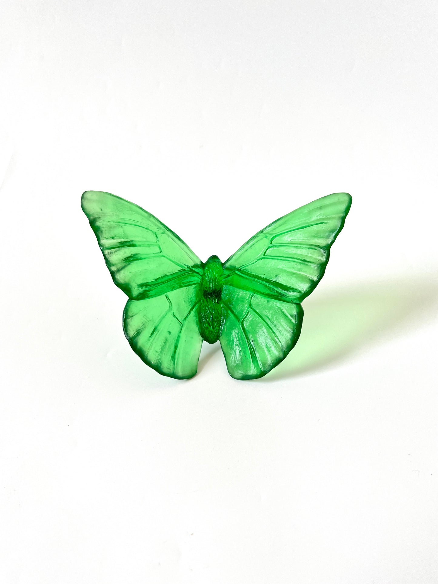 Emerald Medium Glass Butterfly Artwork - Classic - by Luke Jacomb