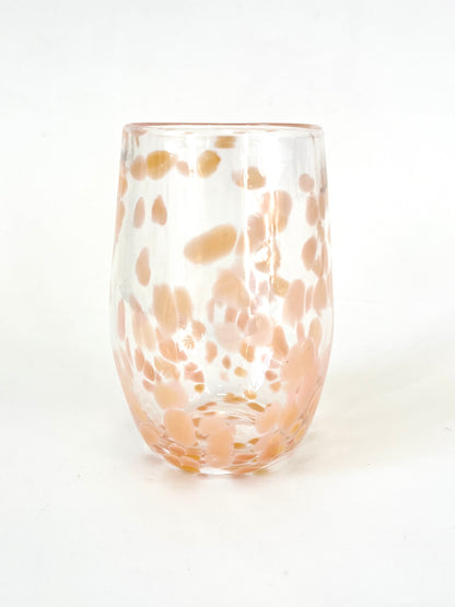 Handblown Glass Tumbler - Flamingo