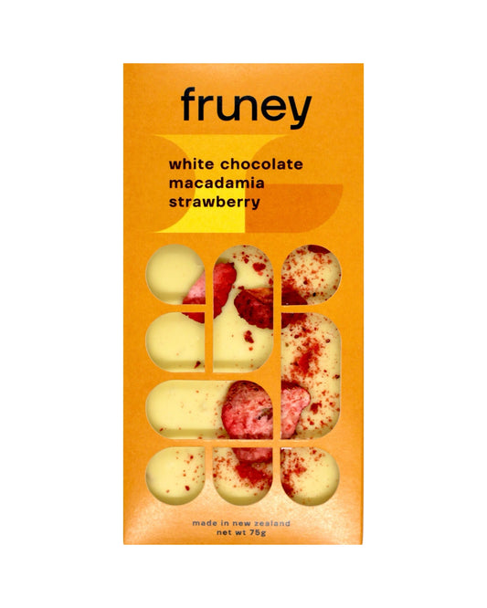 White Chocolate, Macadamia & Strawberry Bar - 75g