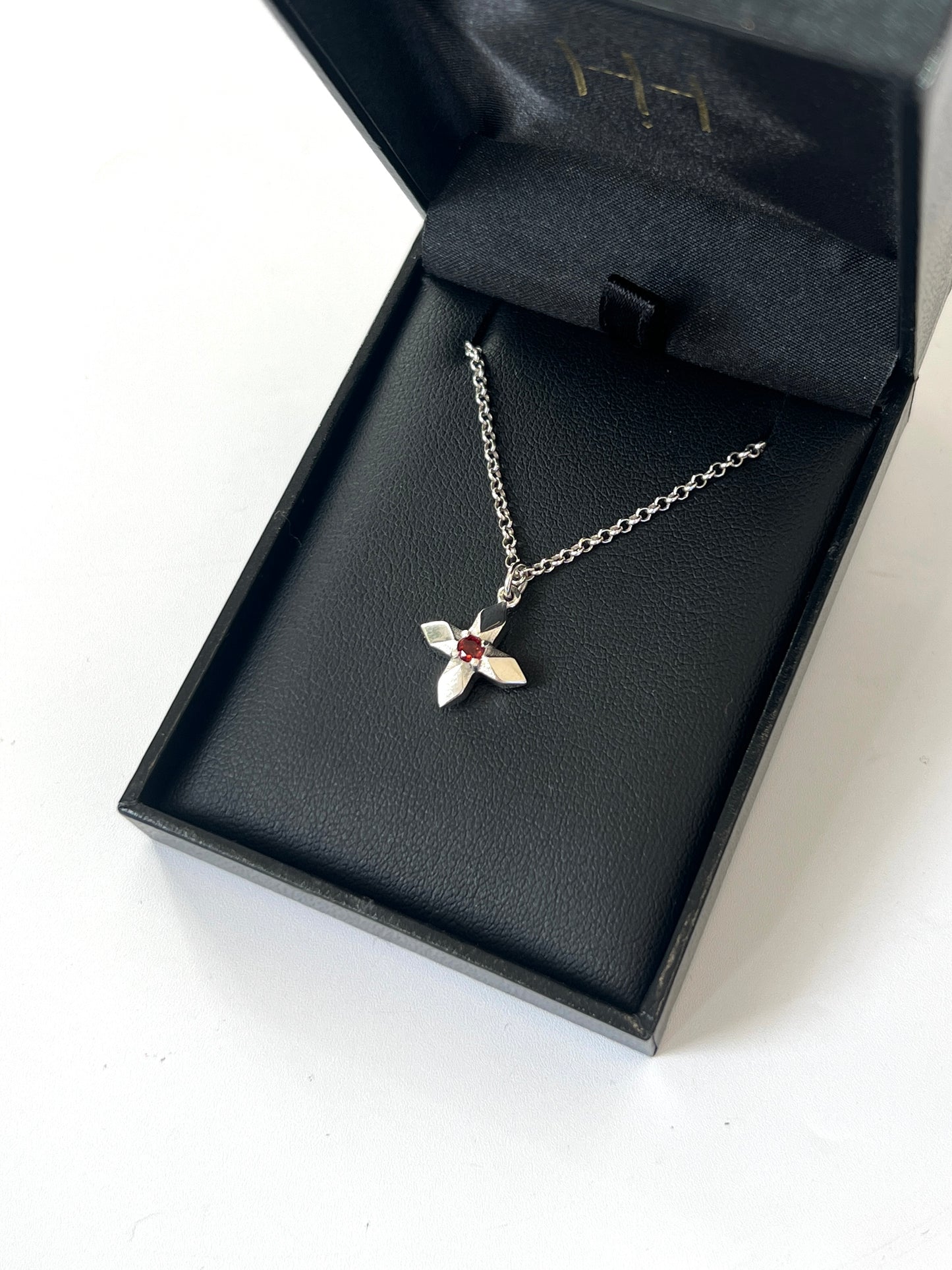 Lucent Necklace with Garnet by Holly Howe - HH051