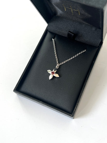 Lucent Necklace with Garnet by Holly Howe - HH051