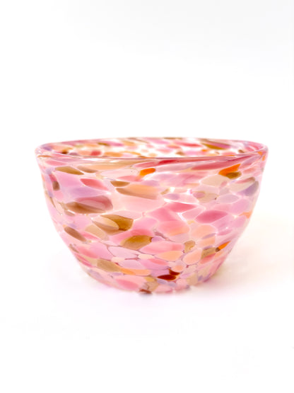 Handblown Glass Lolly Bowl - Coral