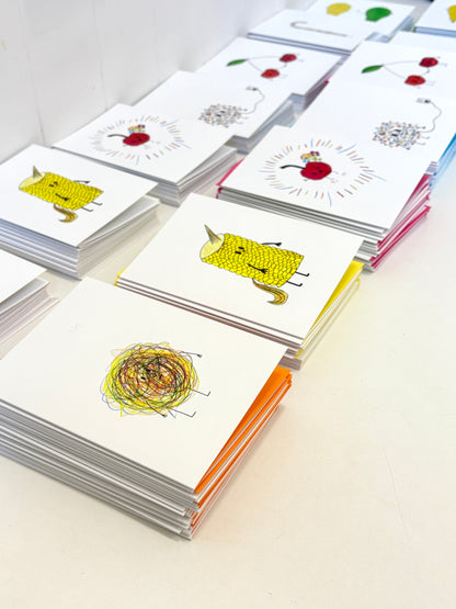 'Pear Pair' -  Illustrated Card by Jemimadidit