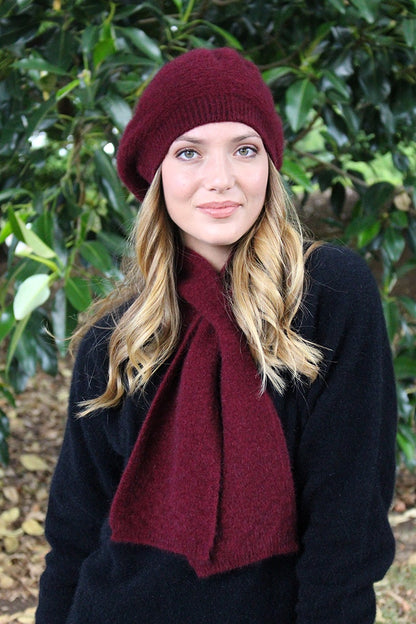 Dash Possum Merino Keyhole Scarf - Pinot