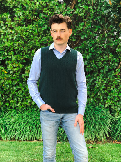 Serene Possum Merino Vest - Tasman