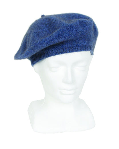 Possum Merino Beret - Light Blue