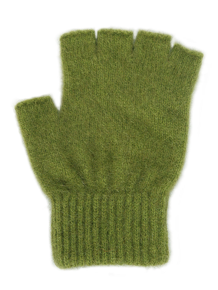 Possum Merino Open Fingered Glove - Olive