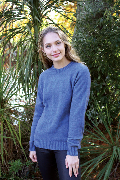 Possum Merino Jumper - Light Blue