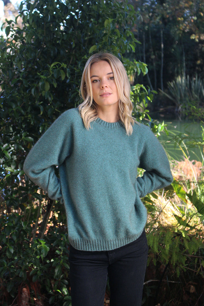 Possum Merino Jumper - Sage