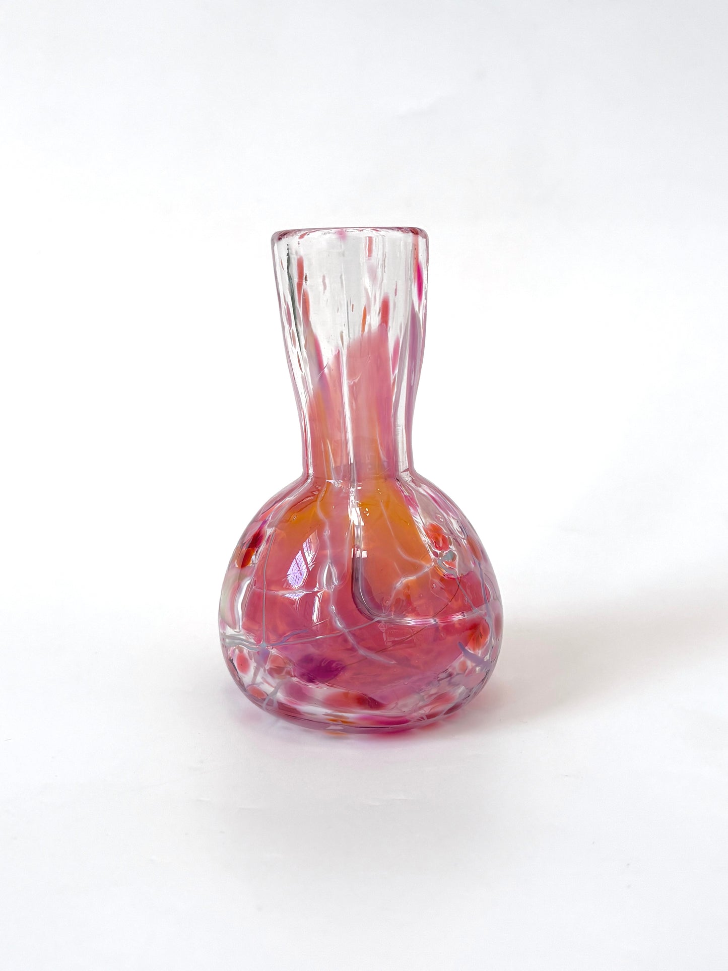 Handblown Glass Diffuser/Vase - Pink Shard