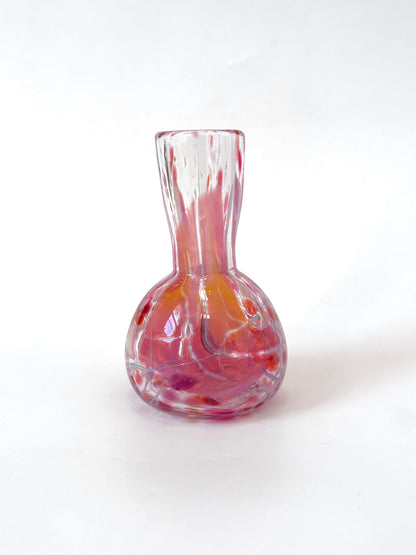 Handblown Glass Diffuser/Vase - Pink Shard