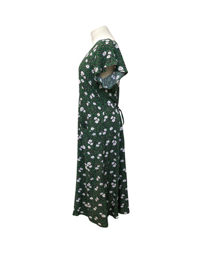"Lucia" Dress - Emerald Floral
