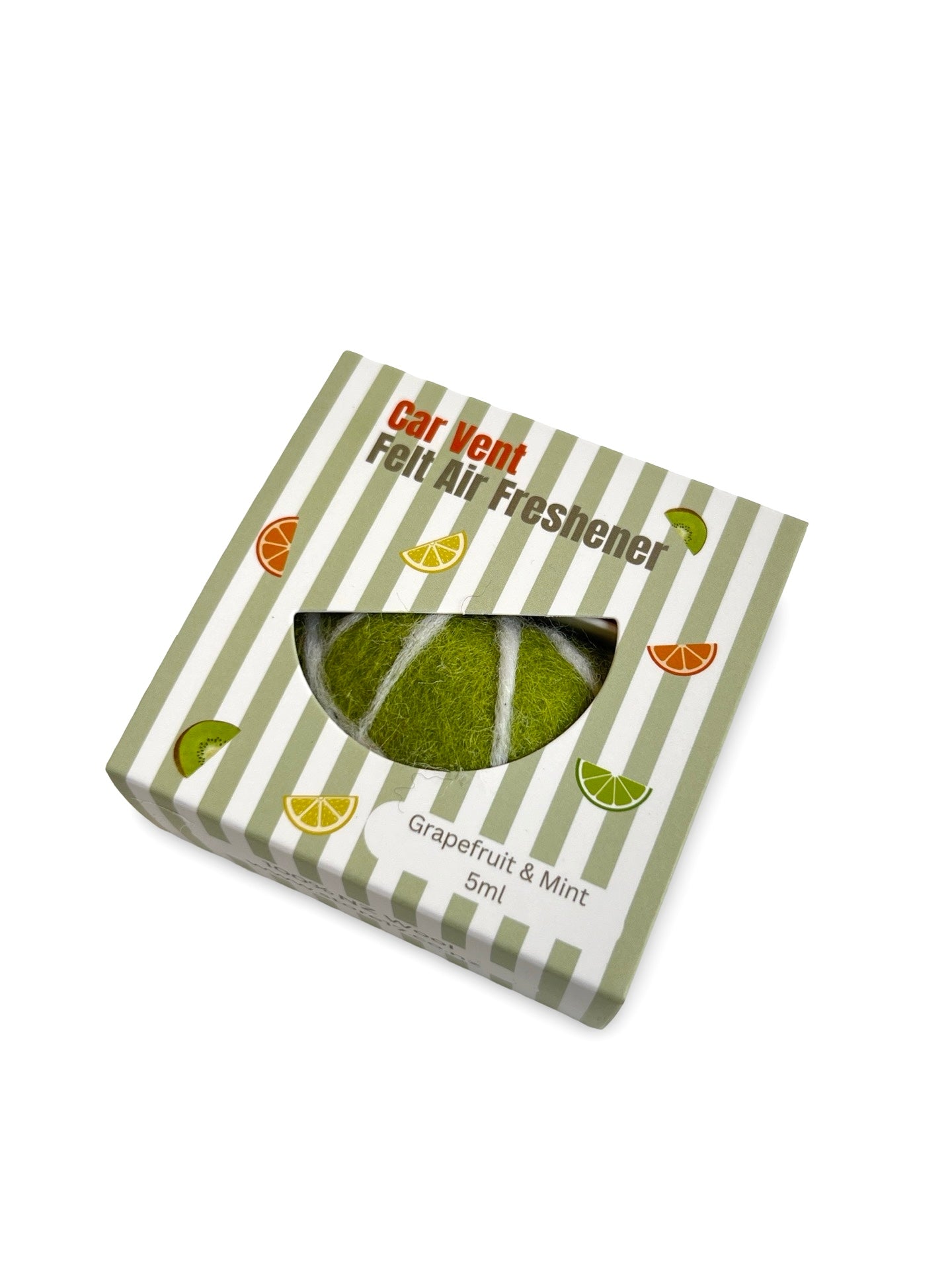 Lime Fruit Car Freshener Set - Grapefruit & Mint scent
