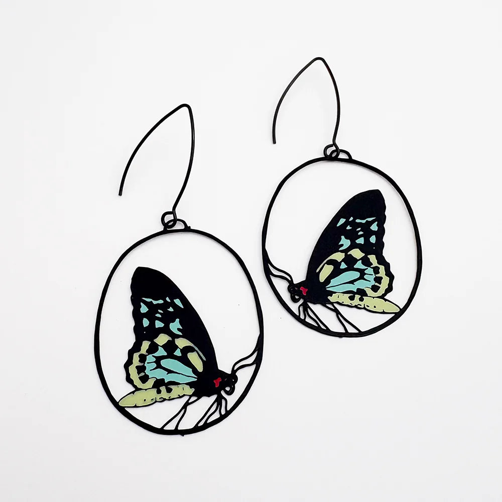 Midi Cairns Birdwing Butterfly Earrings