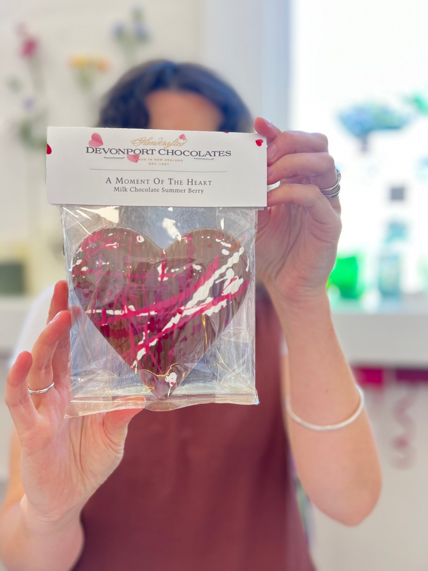 Summer Berry Chocolate Heart