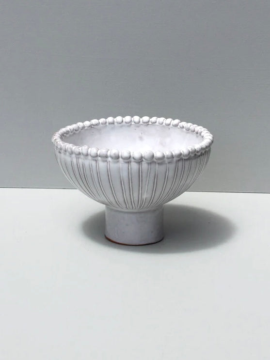 Dotty Pedestal Ceramic Bowl by Formantics