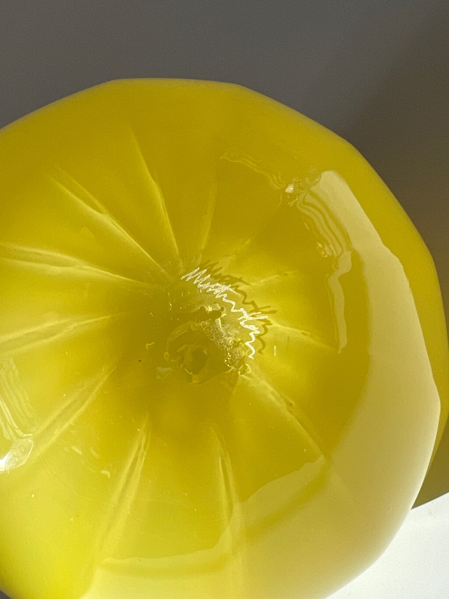 Handblown Glass "Dodici" Vase - Corn Yellow