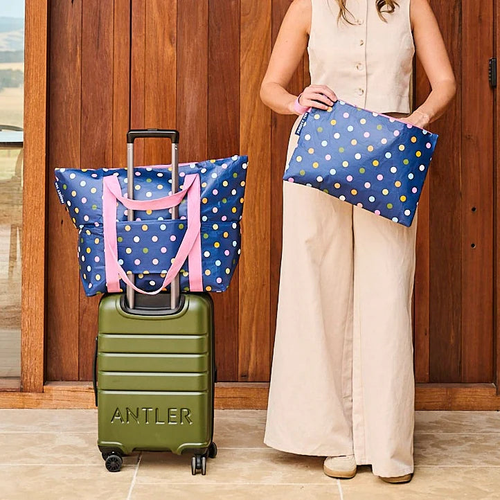 Medium Zip Tote Bag - Confetti