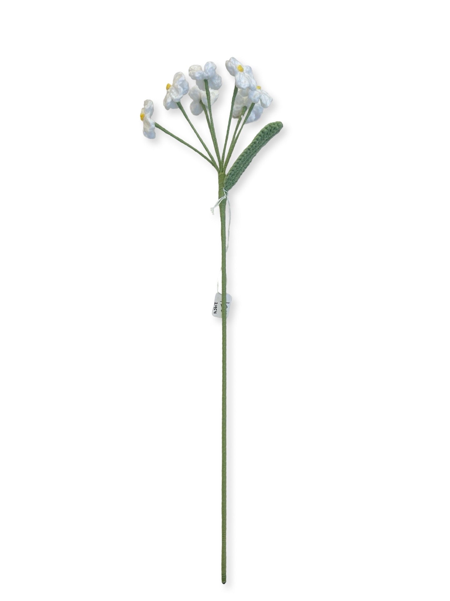 Crocheted Forget Me Not - White