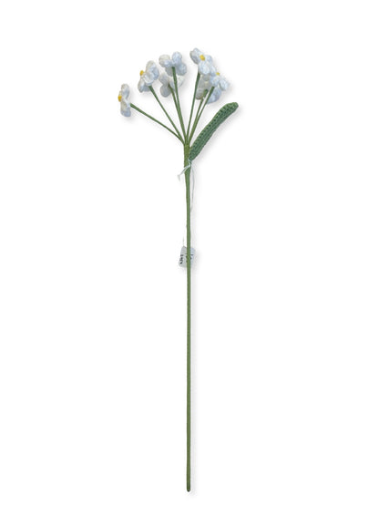 Crocheted Forget Me Not - White