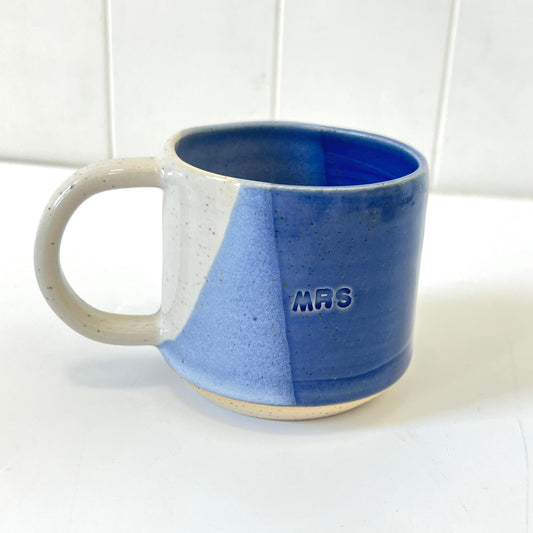 Ceramic "Mrs." Mug - Royal Blue
