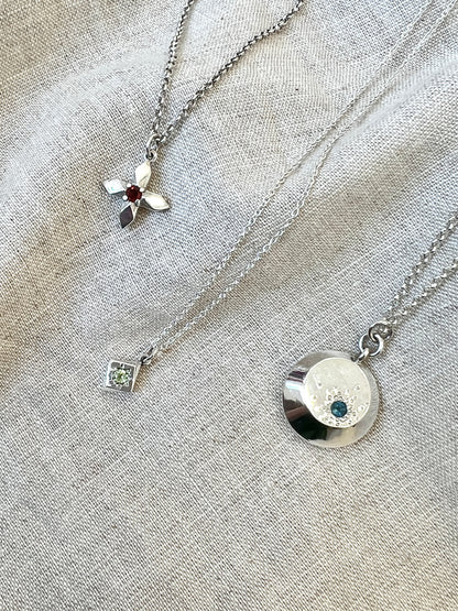 Lucent Necklace with Garnet by Holly Howe - HH051