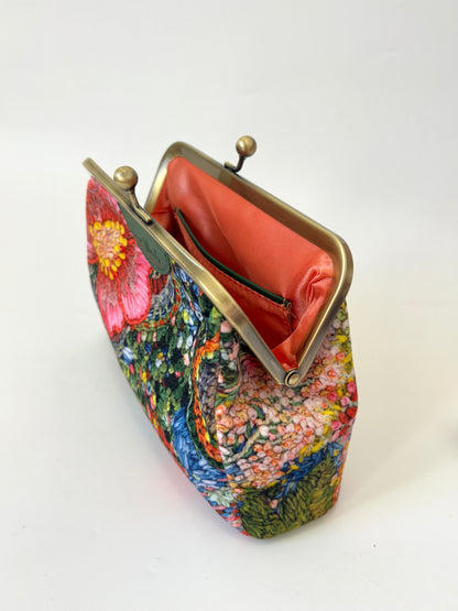 'Rose' Velvet Small Clutch Bag by Fleur Woods