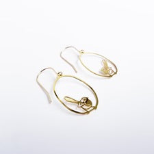 Fantail Earrings in Gold