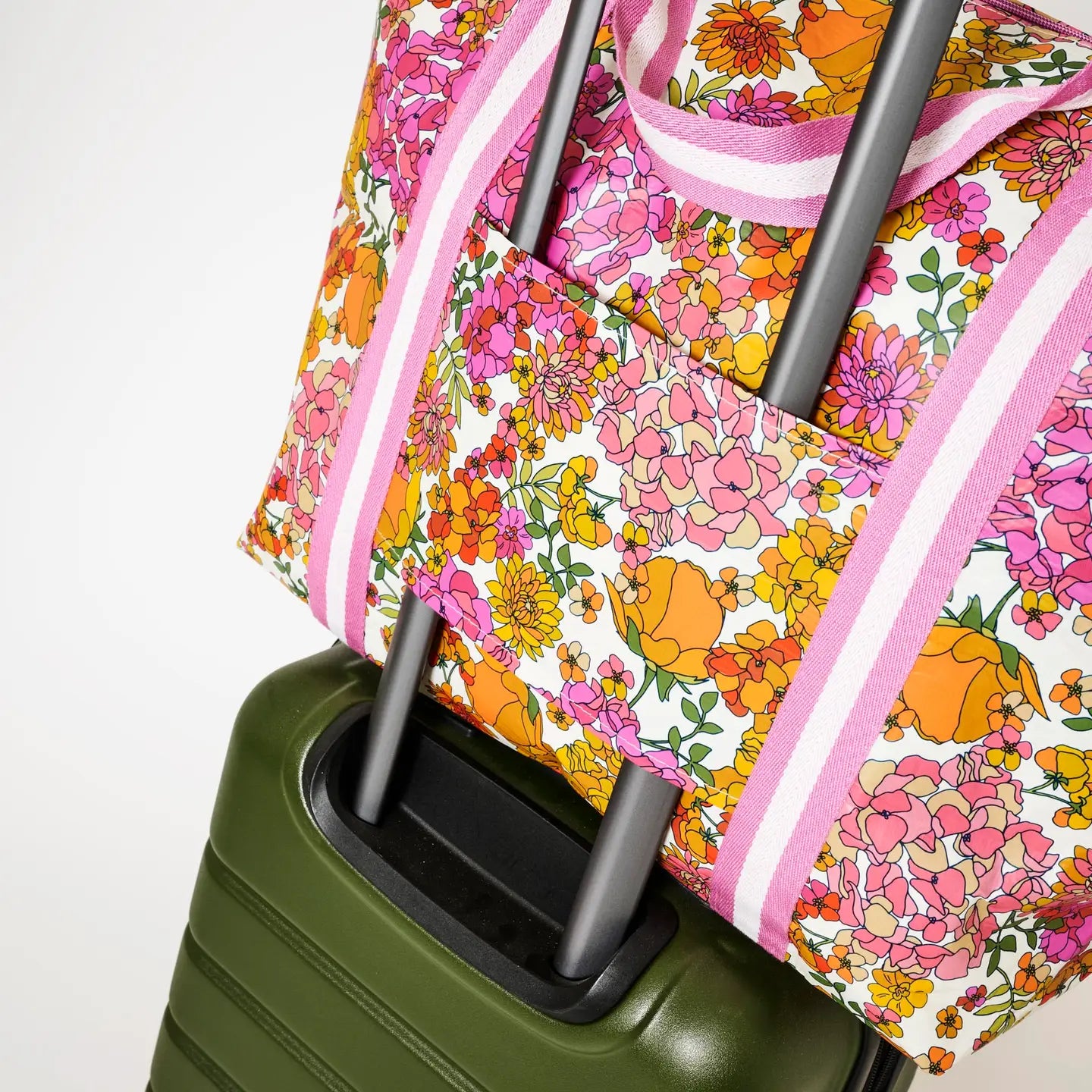 Medium Zip Tote Bag - Hydrangea
