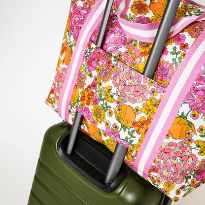 Medium Zip Tote Bag - Hydrangea