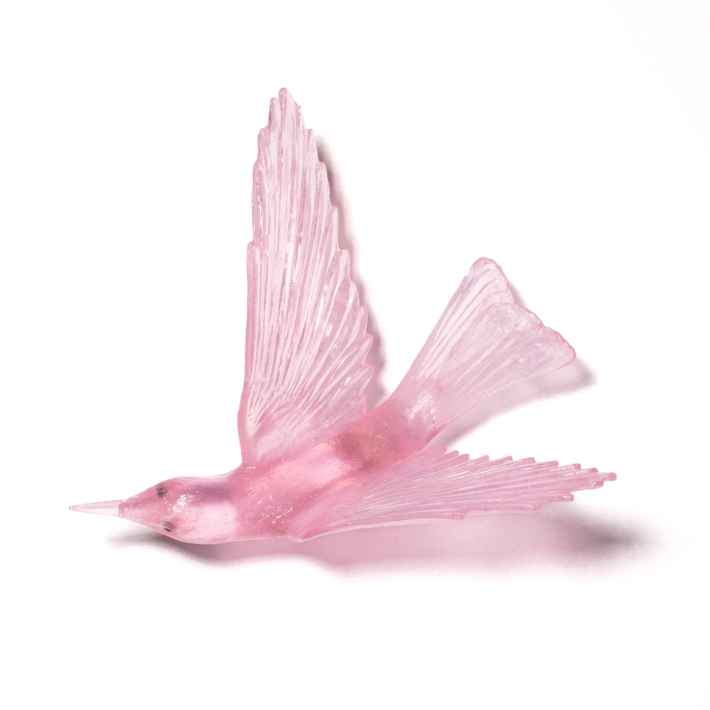 Bellbird / Korimako #2 (Wings Back) - Pink - By Luke Jacomb Studio