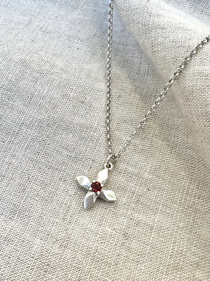 Lucent Necklace with Garnet by Holly Howe - HH051