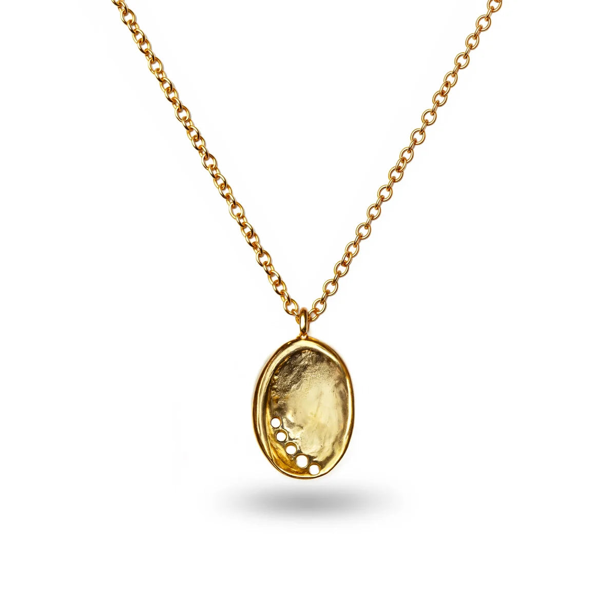 Gold Baby Paua Pendant