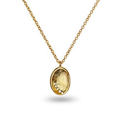 Gold Baby Paua Pendant