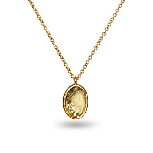 Gold Baby Paua Pendant