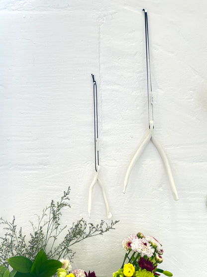 Wish Bone Ornament Raw Porcelain - small