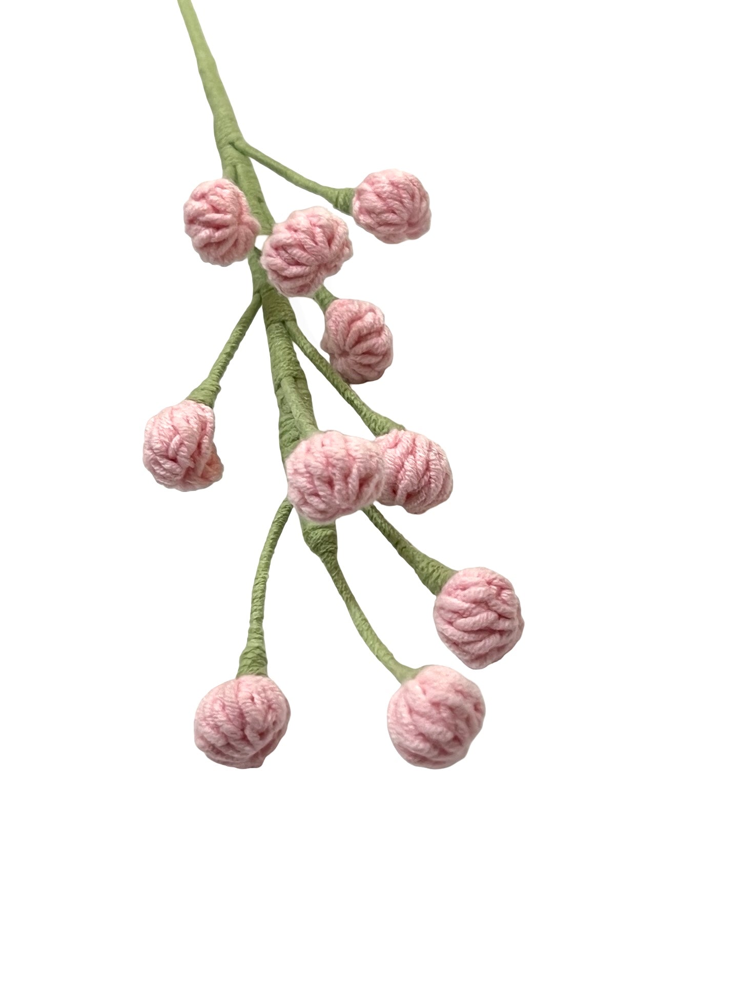 Crochet Snowberry Flower - Pink