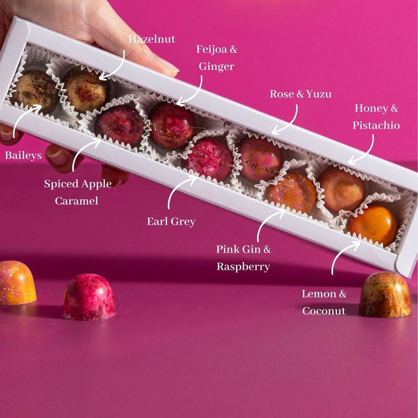 Spring Chocolate Selection - 9 Assorted Handmade Chocs