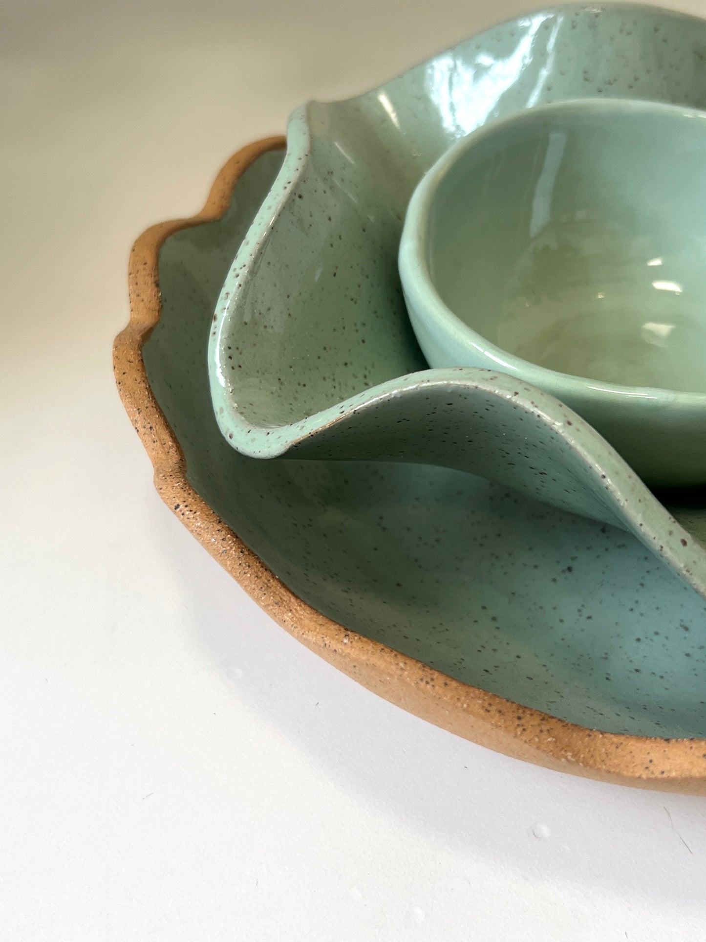 Sage Ruffle Dish by Formantics