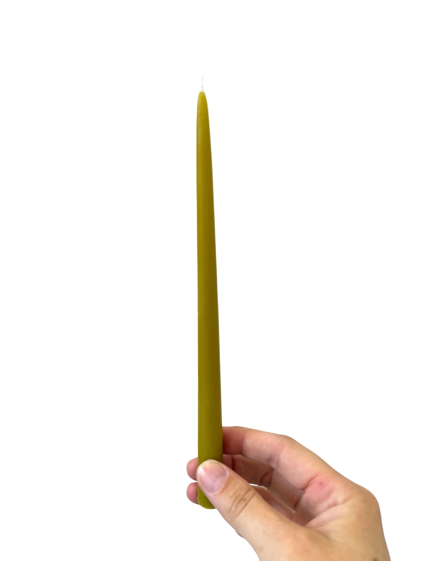 Mini Beeswax Taper Candle - Light Green (E)