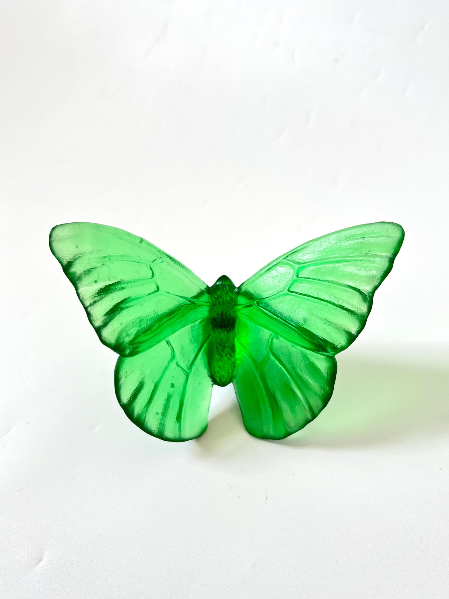 Emerald Medium Glass Butterfly Artwork - Classic - by Luke Jacomb