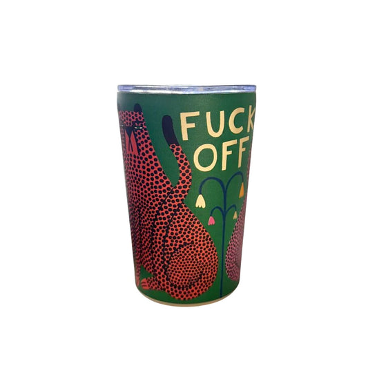 "Fuck Off" Illustrated Takeaway Cup by Studio Soph