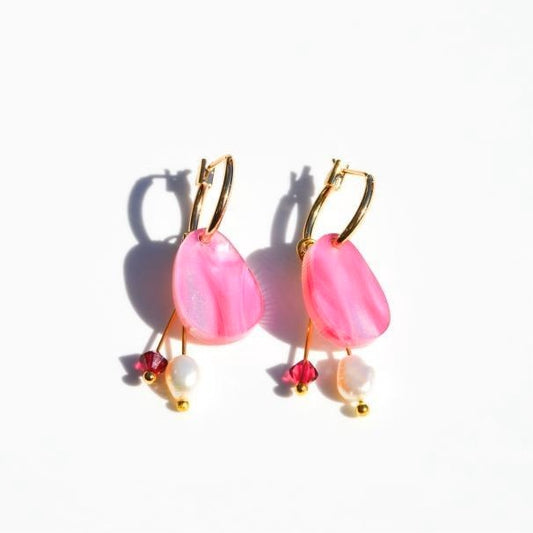 Chloe Earrings - Magenta