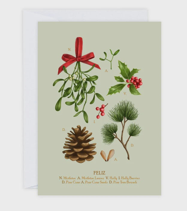 "Christmas Botanicals" Greeting Card