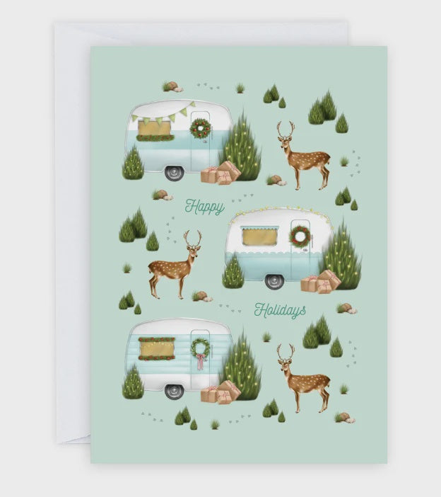 "Christmas Caravans" Greeting Card
