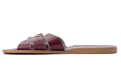 Saltwater "Classic" Slide Sandals - Claret