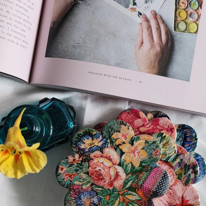 Set of 4 Coasters -  'Meadow' Print by Fleur Woods Art