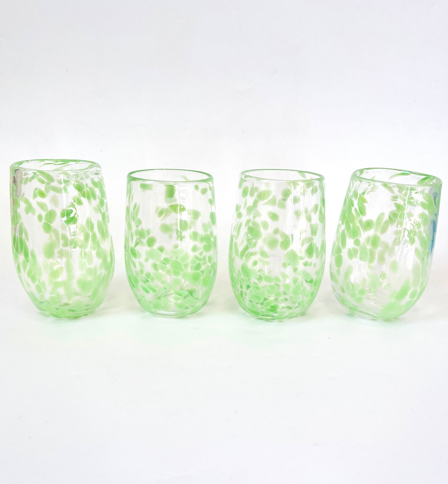 Handblown Glass Tumbler - Opal Nile Green