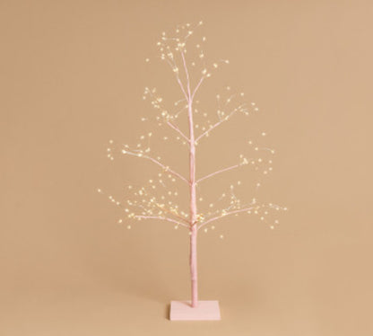 Light Pink Arctic Birch LED Tree, 90cm