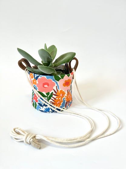 Hanging Canvas Planter - Laura Flor